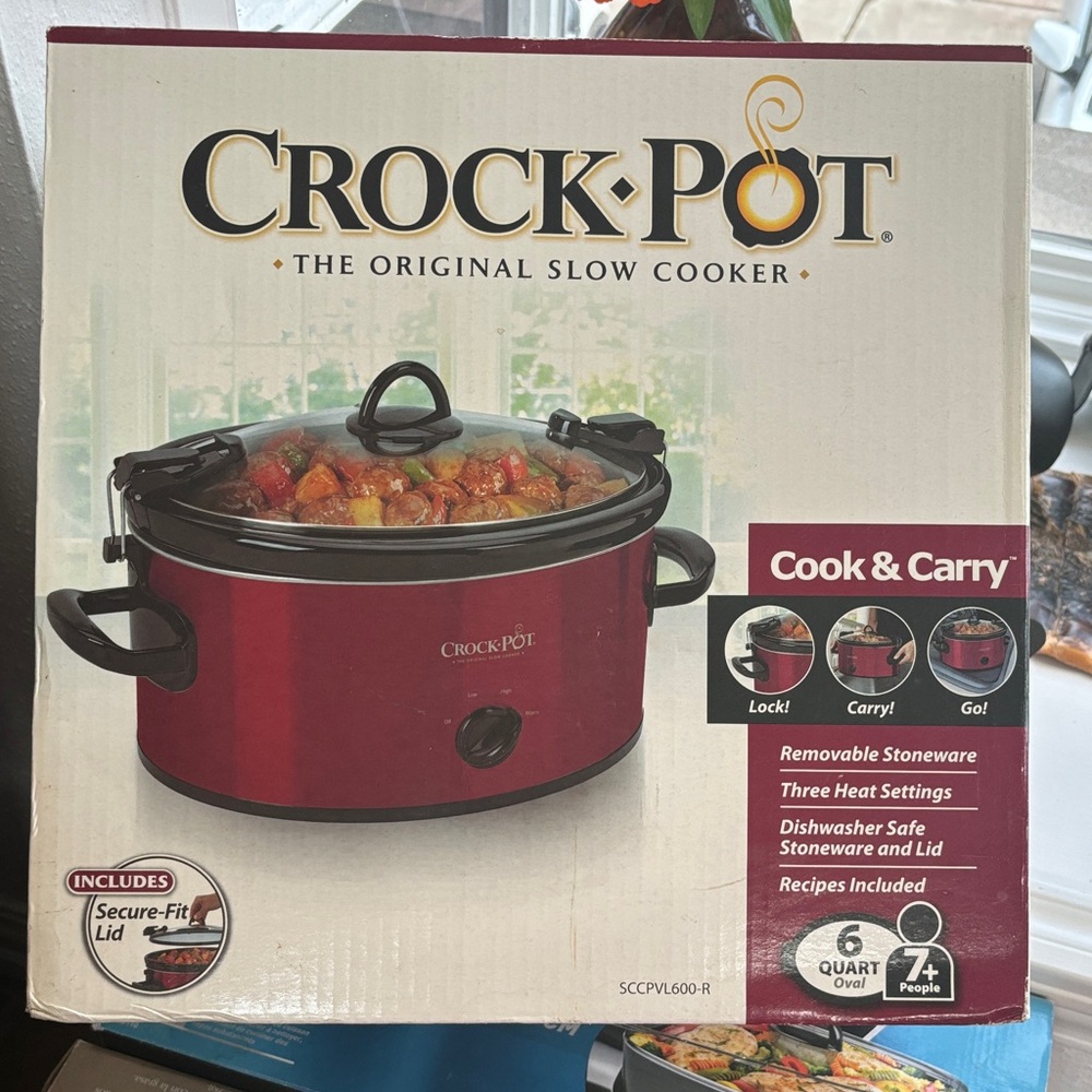 Crock-Pot Cook & Carry Red Slow Cooker